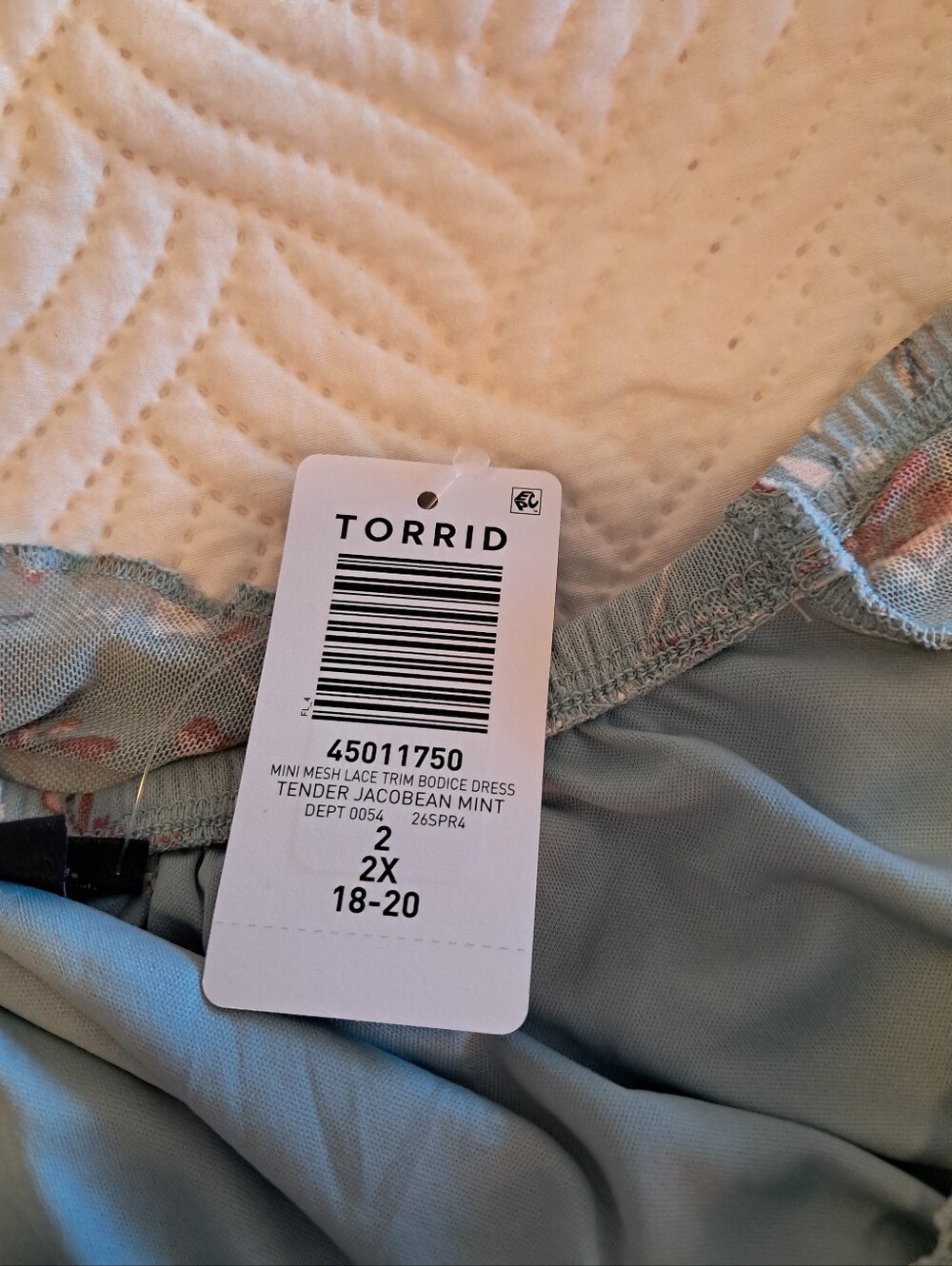 Torrid Empire Waist Slip Dress Sz2 - Picture 5 of 5